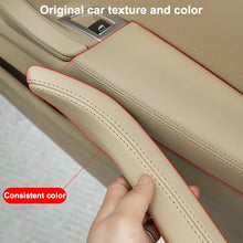Load image into Gallery viewer, Car Leather Right Side Inner Door Handle Assembly 51417225854 for BMW 5 Series F10 / F18 2011-2017, Right Side (Black), Right Side (Beige), Right Side (Creamy-white), Right Side (Grey), Right Side (Wine Red), Right Side (Mocha)