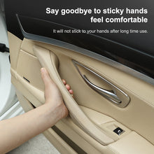Load image into Gallery viewer, Car Leather Left Side Inner Door Handle Assembly 51417225854 for BMW 5 Series F10 / F18 2011-2017, Left Side (Black), Left Side (Beige), Left Side (Creamy-white), Left Side (Grey), Left Side (Wine Red), Left Side (Mocha)