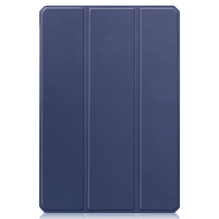Custer Pattern Pure Color TPU Smart Tablet Holster with Sleep Function & 3-Fold Holder, For Amazon Kindle Fire HD 10 2021