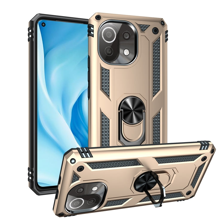 Shockproof TPU + PC Protective Case with 360 Degree Rotating Holder, For Xiaomi Mi 11 Lite 5G