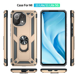 Shockproof TPU + PC Protective Case with 360 Degree Rotating Holder, For Xiaomi Mi 11 Lite 5G