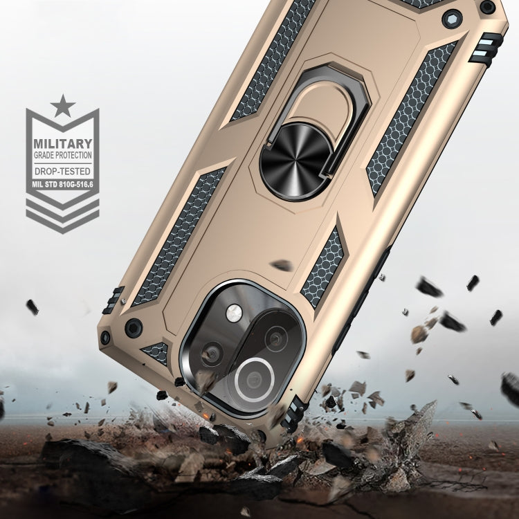 Shockproof TPU + PC Protective Case with 360 Degree Rotating Holder, For Xiaomi Mi 11 Lite 5G