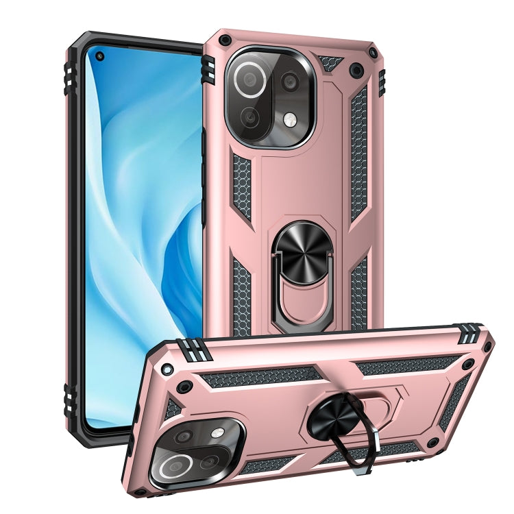 Shockproof TPU + PC Protective Case with 360 Degree Rotating Holder, For Xiaomi Mi 11 Lite 5G