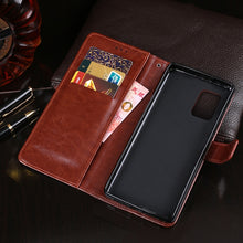 Load image into Gallery viewer, idewei Crazy Horse Texture Horizontal Flip Leather Case with Holder &amp; Card Slots &amp; Wallet, For Asus Zenfone 8 ZS590KS, For Cubot C20, For Nokia G20, For Oukitel C23 Pro, For Xiaomi Redmi K40 Gaming Edition, For Samsung Galaxy F02s