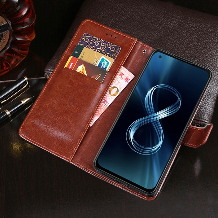 idewei Crazy Horse Texture Horizontal Flip Leather Case with Holder & Card Slots & Wallet, For Asus Zenfone 8 ZS590KS, For Cubot C20, For Nokia G20, For Oukitel C23 Pro, For Xiaomi Redmi K40 Gaming Edition, For Samsung Galaxy F02s