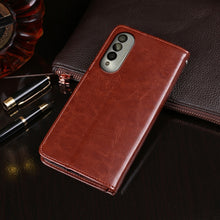Load image into Gallery viewer, idewei Crazy Horse Texture Horizontal Flip Leather Case with Holder &amp; Card Slots &amp; Wallet, For Honor X20 SE, For Nokia X10 / X20
