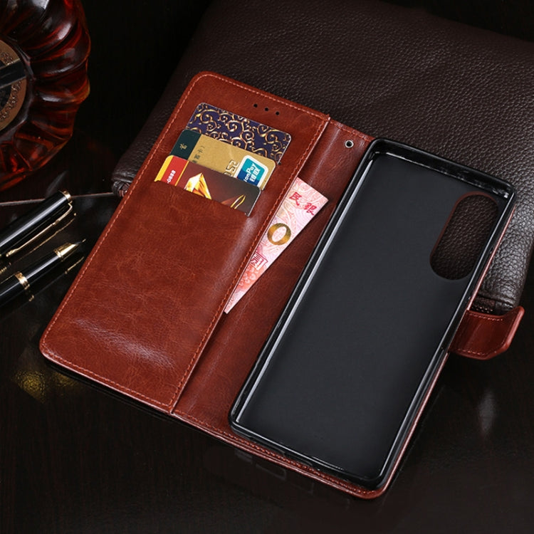 idewei Crazy Horse Texture Horizontal Flip Leather Case with Holder & Card Slots & Wallet, For Honor X20 SE, For Nokia X10 / X20