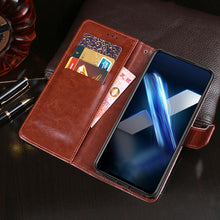 Load image into Gallery viewer, idewei Crazy Horse Texture Horizontal Flip Leather Case with Holder &amp; Card Slots &amp; Wallet, For Honor X20 SE, For Nokia X10 / X20