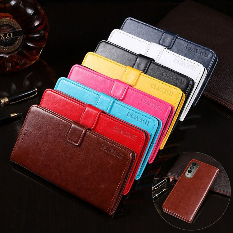 idewei Crazy Horse Texture Horizontal Flip Leather Case with Holder & Card Slots & Wallet, For Honor X20 SE, For Nokia X10 / X20