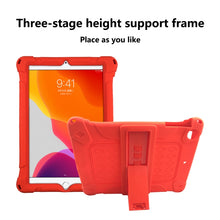 Load image into Gallery viewer, All-inclusive Silicone Shockproof Case with Holder, For iPad mini 5 / 4 with Pen Slot, For iPad 9.7 2018/2017 / Air 2 / Air / Pro 9.7 2016, For iPad Pro 10.5 / 10.2 2021 / 2020 / 2019 / Air 3, For iPad Pro 11 2021 / 2020 / Air 2020 10.9                ...