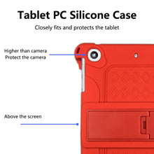 Load image into Gallery viewer, All-inclusive Silicone Shockproof Case with Holder, For iPad mini 5 / 4 with Pen Slot, For iPad 9.7 2018/2017 / Air 2 / Air / Pro 9.7 2016, For iPad Pro 10.5 / 10.2 2021 / 2020 / 2019 / Air 3, For iPad Pro 11 2021 / 2020 / Air 2020 10.9                ...