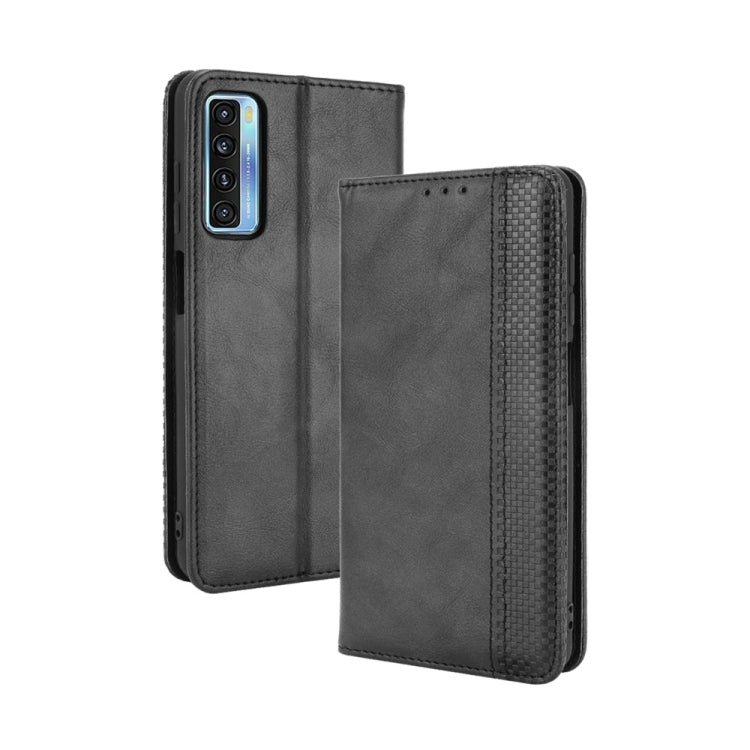 Magnetic Buckle Retro Crazy Horse Texture Horizontal Flip Leather Case with Holder & Card Slots & Photo Frame, For Motorola Moto G60 / Moto G40 Fusion, For OPPO Realme C11 2021 / Realme C20 / Realme C20a, For OPPO Reno5 A, For TCL 20 5G / 20S / 20L / 2...
