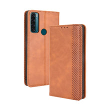 Load image into Gallery viewer, Magnetic Buckle Retro Crazy Horse Texture Horizontal Flip Leather Case with Holder &amp; Card Slots &amp; Photo Frame, For Motorola Moto G60 / Moto G40 Fusion, For OPPO Realme C11 2021 / Realme C20 / Realme C20a, For OPPO Reno5 A, For TCL 20 5G / 20S / 20L / 2...