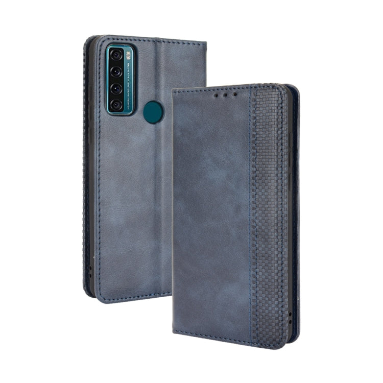 Magnetic Buckle Retro Crazy Horse Texture Horizontal Flip Leather Case with Holder & Card Slots & Photo Frame, For Motorola Moto G60 / Moto G40 Fusion, For OPPO Realme C11 2021 / Realme C20 / Realme C20a, For OPPO Reno5 A, For TCL 20 5G / 20S / 20L / 2...