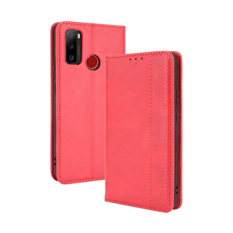 Magnetic Buckle Retro Crazy Horse Texture Horizontal Flip Leather Case with Holder & Card Slots & Photo Frame, For Motorola Moto G60 / Moto G40 Fusion, For OPPO Realme C11 2021 / Realme C20 / Realme C20a, For OPPO Reno5 A, For TCL 20 5G / 20S / 20L / 2...