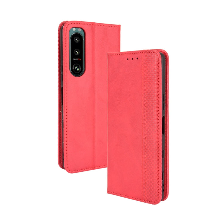 Magnetic Buckle Retro Crazy Horse Texture Horizontal Flip Leather Case with Holder & Card Slots & Photo Frame, For Samsung Galaxy F52 5G, For Sony Xperia 5 III, For Sony Xperia Ace II, For Sharp Aquos R6, For Xiaomi Mi Mix Fold, For ZTE Libero 5G      ...