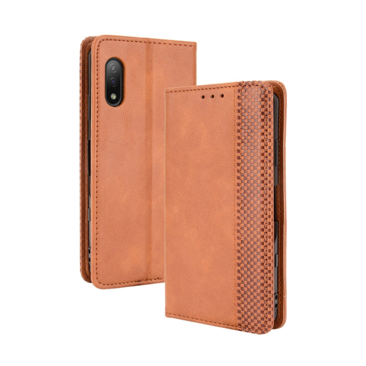 Magnetic Buckle Retro Crazy Horse Texture Horizontal Flip Leather Case with Holder & Card Slots & Photo Frame, For Samsung Galaxy F52 5G, For Sony Xperia 5 III, For Sony Xperia Ace II, For Sharp Aquos R6, For Xiaomi Mi Mix Fold, For ZTE Libero 5G      ...