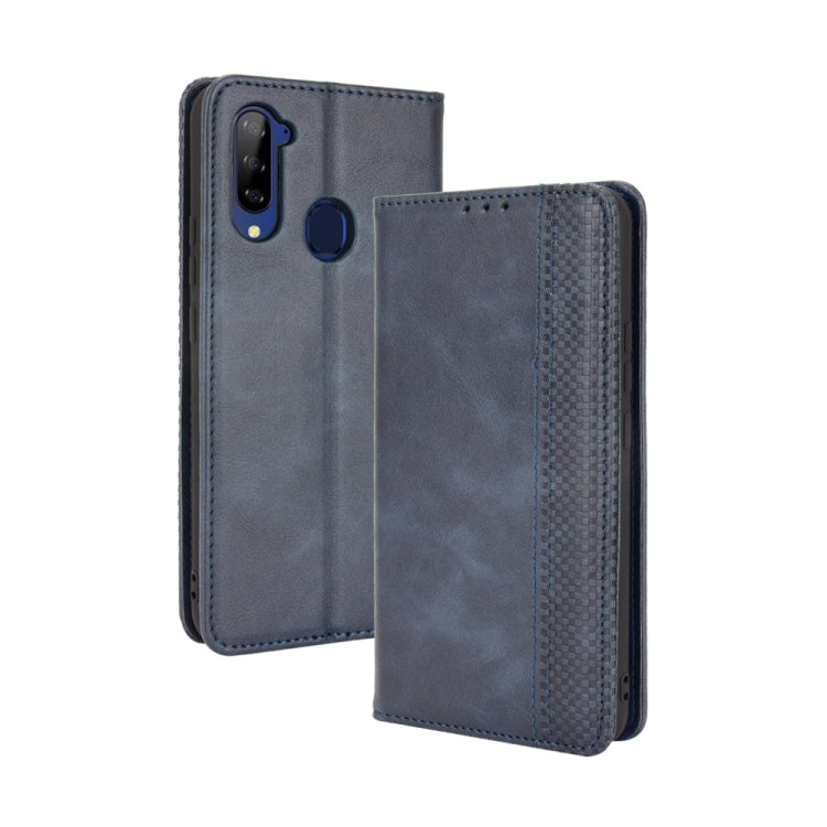 Magnetic Buckle Retro Crazy Horse Texture Horizontal Flip Leather Case with Holder & Card Slots & Photo Frame, For Samsung Galaxy A22 4G, For Samsung Galaxy F52 5G, For Sony Xperia 5 III, For Sony Xperia Ace II, For Sharp Aquos R6, For Xiaomi Mi Mix Fo...