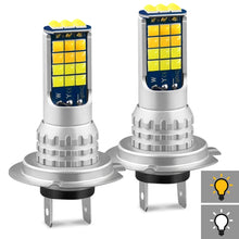Load image into Gallery viewer, DC9-36V 30W 3000LM IP65 Car LED Double Color Fog Light with 30LEDs SMD-2525 Lamp, 2 PCS V6 880, 2 PCS V6 9005, 2 PCS V6 9006, 2 PCS V6 H4, 2 PCS V6 H7, 2 PCS V6 H10, 2 PCS V6 H11, 2 PCS V6 H16, 2 PCS V6 P13W