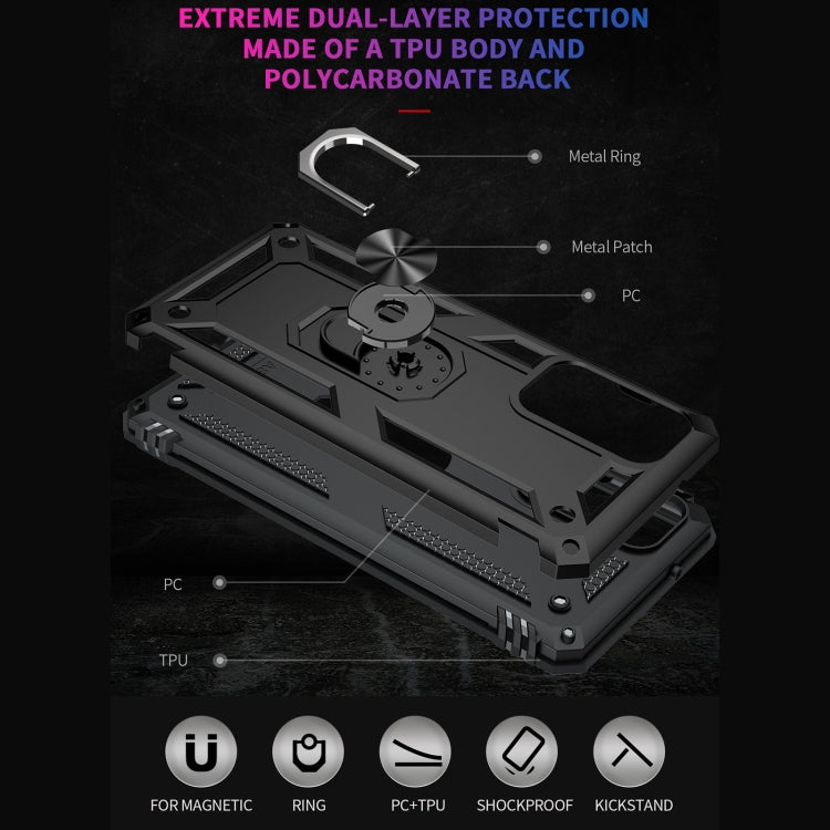Shockproof TPU + PC Protective Case with 360 Degree Rotating Holder, For Samsung Galaxy A82 5G, For Xiaomi Redmi Note 10 5G