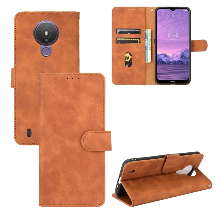 Solid Color Skin Feel Magnetic Buckle Horizontal Flip Calf Texture PU Leather Case with Holder & Card Slots & Wallet, For Nokia 1.4, For Samsung Galaxy A22 4G