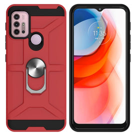 War-god Armor TPU + PC Shockproof Magnetic Protective Case with Ring Holder, For LG K53, For Motorola Moto E7 Power 2021, For Motorola Moto G 5G / One 5G Ace, For Motorola Moto G Play 2021, For Motorola Moto G Power 2021, For Motorola Moto G Stylus 202...