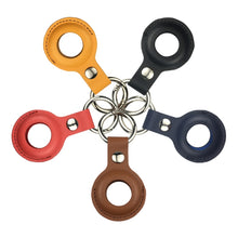 Load image into Gallery viewer, Shockproof Anti-scratch Leather Protective Case Cover Key Chain with Hang Loop For AirTag