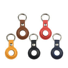 Load image into Gallery viewer, Shockproof Anti-scratch Leather Protective Case Cover Key Chain with Hang Loop For AirTag