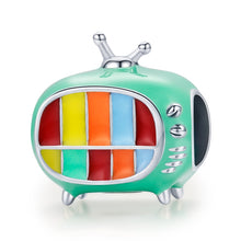 Load image into Gallery viewer, S925 Sterling Silver Mini Color TV Beads DIY Bracelet Necklace Accessories, Mini Color TV