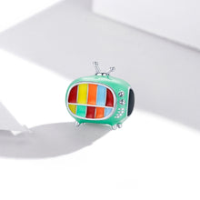 Load image into Gallery viewer, S925 Sterling Silver Mini Color TV Beads DIY Bracelet Necklace Accessories, Mini Color TV