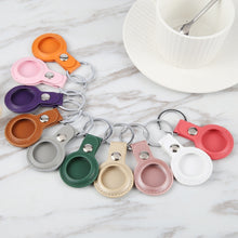 Load image into Gallery viewer, For AirTag Shockproof Anti-scratch Leather Protective Case Cover with Hang Loop Key Chain