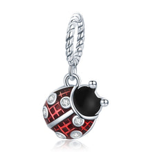 Load image into Gallery viewer, S925 Sterling Silver Ladybug Pendant DIY Bracelet Necklace Accessories, Ladybug Pendant