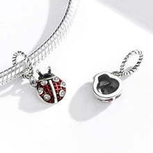 Load image into Gallery viewer, S925 Sterling Silver Ladybug Pendant DIY Bracelet Necklace Accessories, Ladybug Pendant
