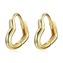 Load image into Gallery viewer, S925 Sterling Silver Heart-shaped Hollow Ear Stud Women Earrings, Heart-shaped Hollow(Gold), Heart-shaped Hollow(Silver)