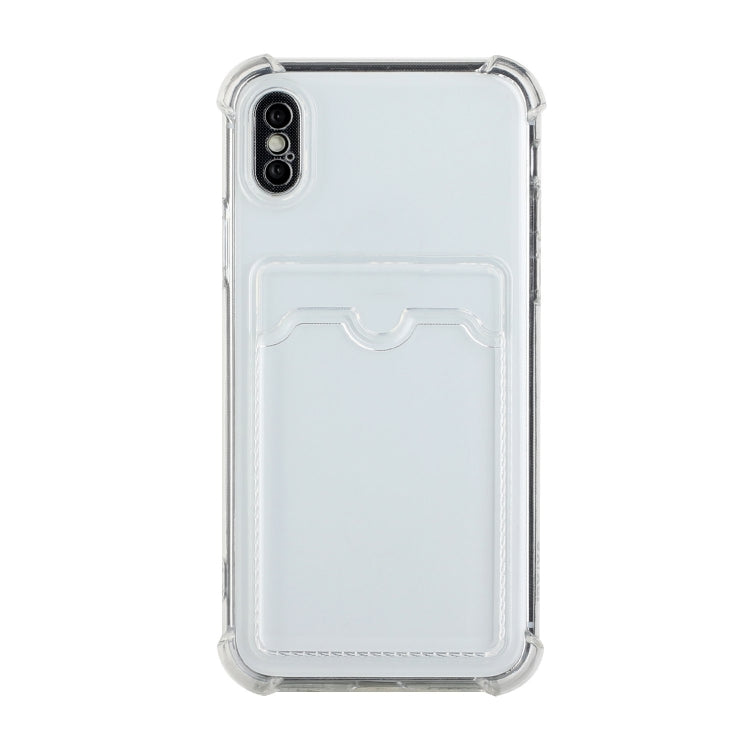 TPU Dropproof Protective Back Case with Card Slot, For iPhone 8 Plus / 7 Plus, For iPhone SE 2022 / SE 2020 / 8 / 7, For iPhone XS / X, For iPhone XR, For iPhone XS Max