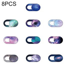 8 PCS Universal Oval Shape Design WebCam Cover Camera Cover for Desktop, Laptop, Tablet, Phones, Color Random