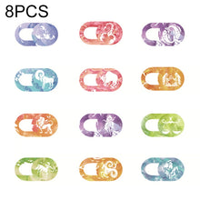 Load image into Gallery viewer, 8 PCS Universal Oval Shape Design WebCam Cover Camera Cover for Desktop, Laptop, Tablet, Phones, Color Random