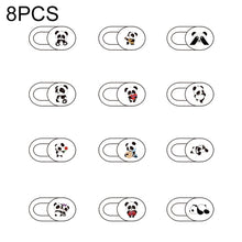 Load image into Gallery viewer, 8 PCS Universal Oval Shape Design WebCam Cover Camera Cover for Desktop, Laptop, Tablet, Phones, Color Random