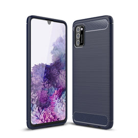 Brushed Texture Carbon Fiber TPU Case, For Samsung Galaxy A03s 164mm