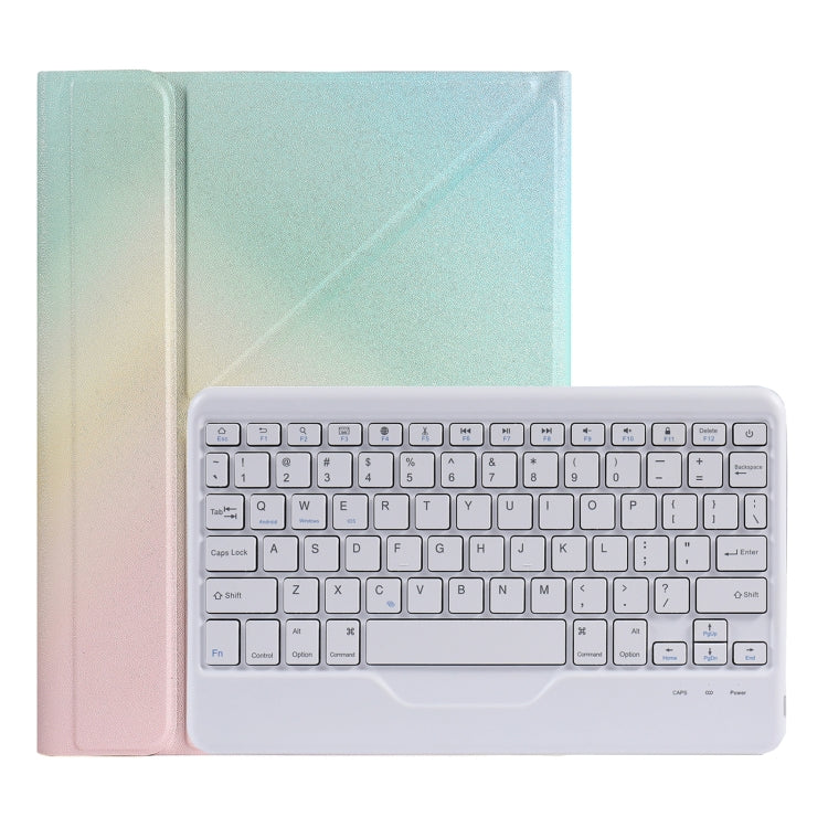 B011 Splittable Bluetooth Keyboard Leather Case with Triangle Holder & Pen Slot, For iPad 9.7 2018 & 2017 / Pro 9.7 / Air 2, For iPad 10.2 2020 & 2019 / Pro 10.5 inch / Air 3 10.5 inch                                                                    ...