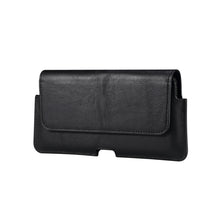 Load image into Gallery viewer, Universal Cow Leather Horizontal Mobile Phone Leather Case Waist Bag For 6.1 inch and Below Phones, For 6.1 inch and Below Phones