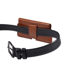 Load image into Gallery viewer, Universal Cow Leather Horizontal Mobile Phone Leather Case Waist Bag For 6.1 inch and Below Phones, For 6.1 inch and Below Phones