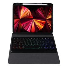 Load image into Gallery viewer, B011S Splittable Backlight Bluetooth Keyboard Leather Case with Triangle Holder &amp; Pen Slot, For iPad 9.7 2018 &amp; 2017 / Pro 9.7 / Air 2, For iPad 10.2 2020 &amp; 2019 / Pro 10.5 inch / Air 3 10.5 inch                                                         ...