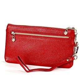 Ladies Multifunctional Cowhide Zipper Coin Purse Car Key Case