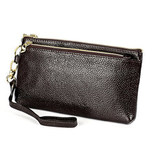 Load image into Gallery viewer, Ladies Multifunctional Cowhide Zipper Coin Purse Car Key Case