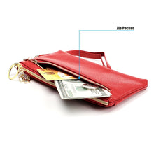 Load image into Gallery viewer, Ladies Multifunctional Cowhide Zipper Coin Purse Car Key Case