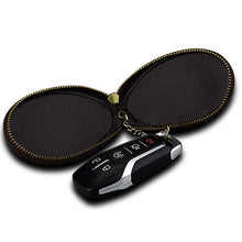 Load image into Gallery viewer, Vintage Leather Hanging Waist Universal Car Key Case, Vintage Leather Coffee