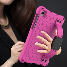 Load image into Gallery viewer, Honeycomb Design EVA + PC Four Corner Shockproof Protective Case with Strap, For Samsung Galaxy Tab A7 Lite 8.7 (2021) T220/T225, For Samsung Galaxy Tab A 8.0 &amp; S Pen (2019) P200/P205, For Samsung Galaxy Tab A 8.0 &amp; S Pen (2019)P200/P205