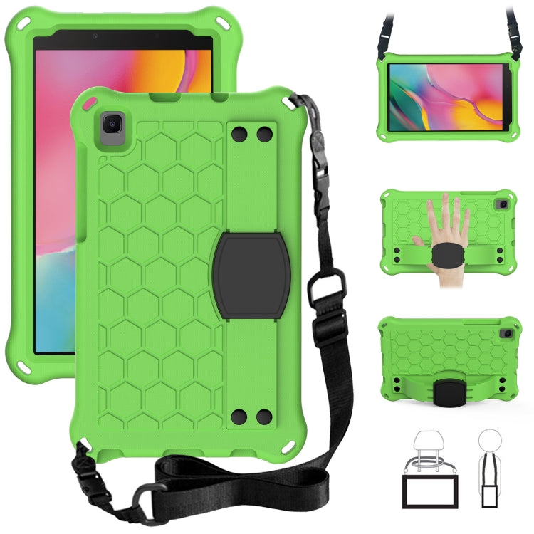 Honeycomb Design EVA + PC Four Corner Shockproof Protective Case with Strap, For Samsung Galaxy Tab A7 Lite 8.7 (2021) T220/T225, For Samsung Galaxy Tab A 8.0 & S Pen (2019) P200/P205, For Samsung Galaxy Tab A 8.0 & S Pen (2019)P200/P205