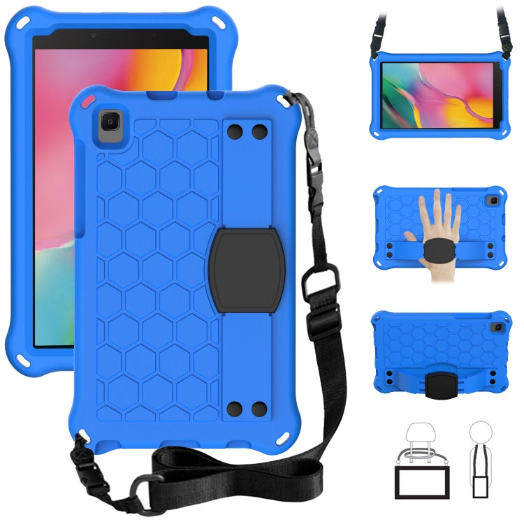 Honeycomb Design EVA + PC Four Corner Shockproof Protective Case with Strap, For Samsung Galaxy Tab A7 Lite 8.7 (2021) T220/T225, For Samsung Galaxy Tab A 8.0 & S Pen (2019) P200/P205, For Samsung Galaxy Tab A 8.0 & S Pen (2019)P200/P205